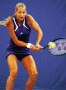 Anna Kournikova playing tennis