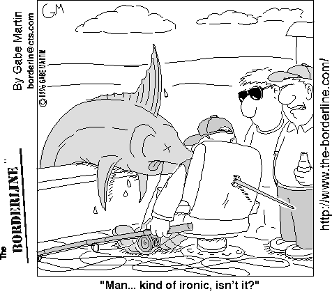 A marlin fisherman pays the bill